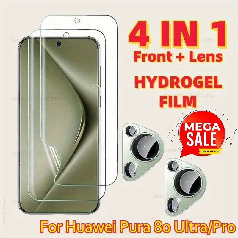 Photography Kit Huawei Pura 80 Ultra - [4-в-1] 2 шт. HD гидрогелевая защитная