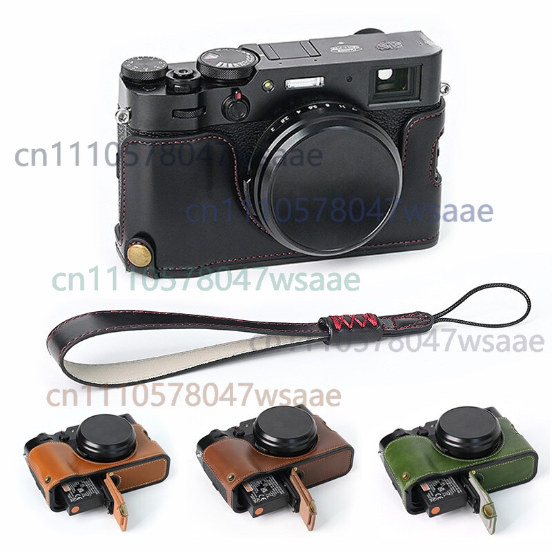Camera Strap Leather - Кожаный получехол для FUJI X100V, 1