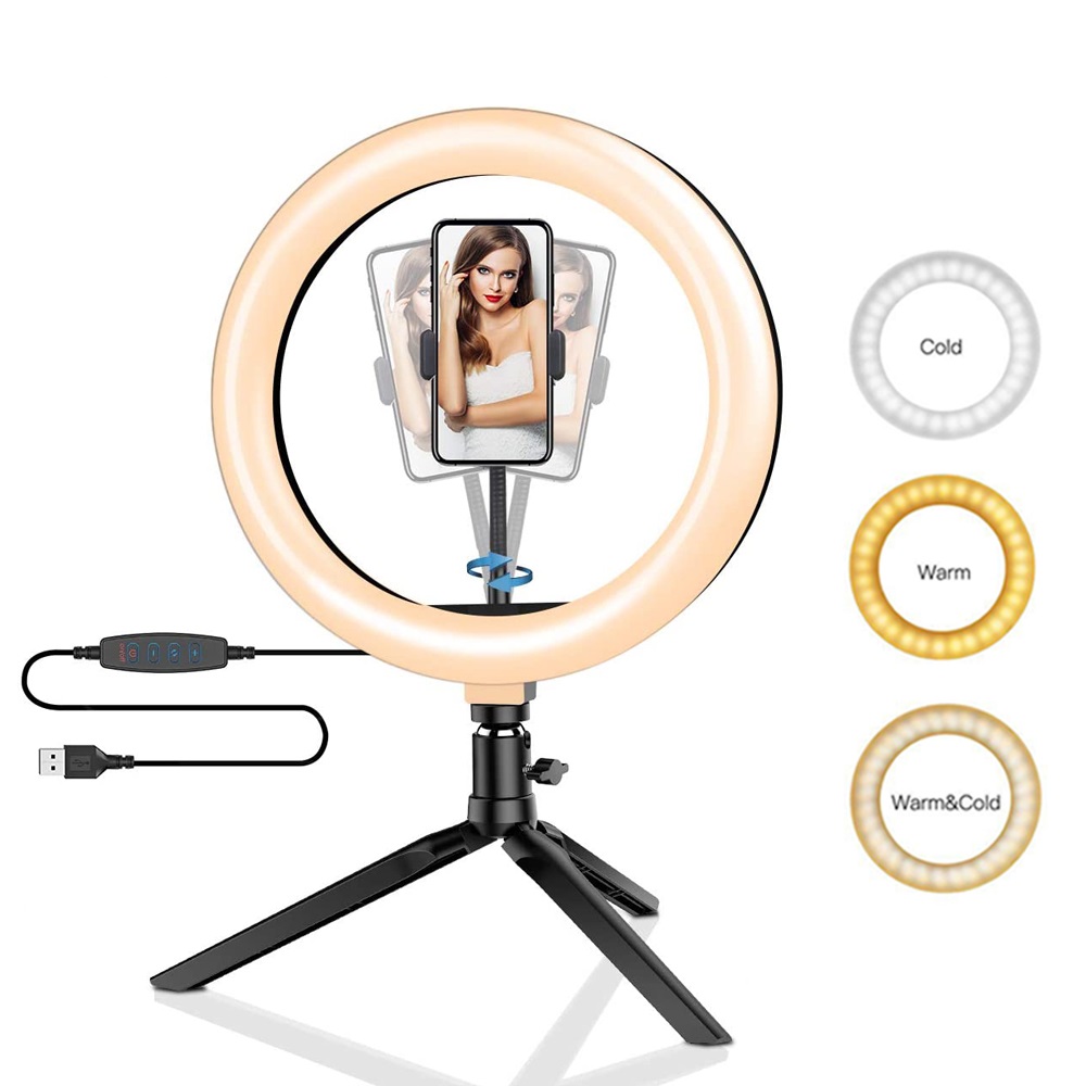 Photography Umbrella Lighting Kit - 26 см 10-дюймовый светодиодный кольцевой светильник