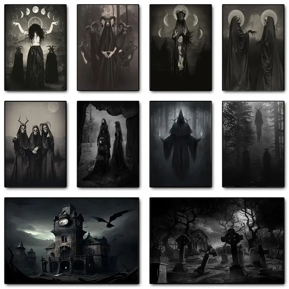 Photography Night - Постеры в стиле Dark Academia: «Черная