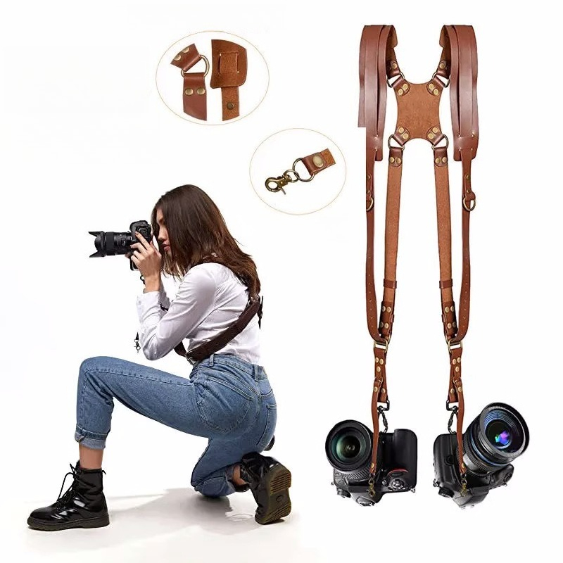 Кожаный регулируемый плечевой  – обзор и цена Camera Strap Leather