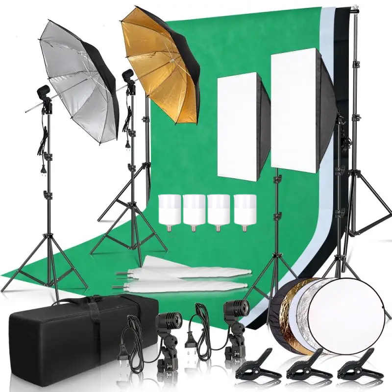 Комплект освещения для фотосъе – обзор и цена Photography Umbrella Lighting Kit