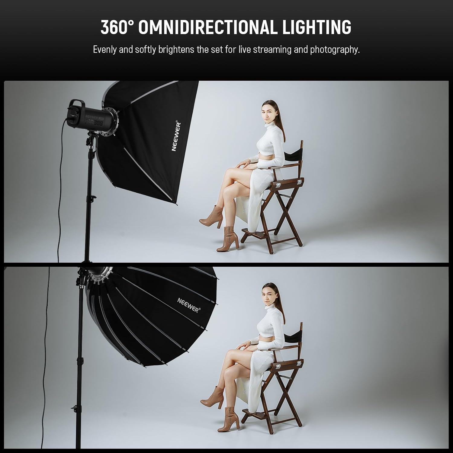 Параболический софтбокс с креп – обзор и цена Photography Umbrella Lighting Kit