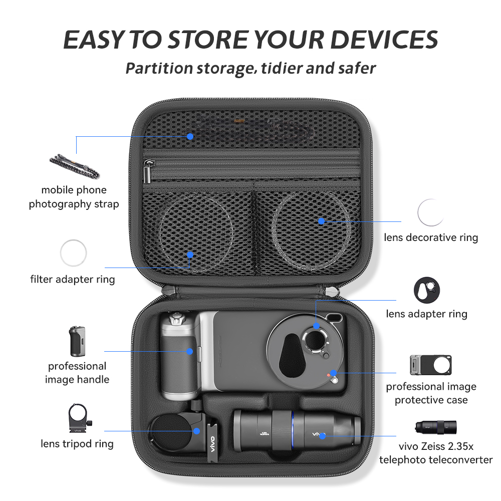 Сумка для хранения XFJI, чехол – обзор и цена Photography Kit Vivo X300
